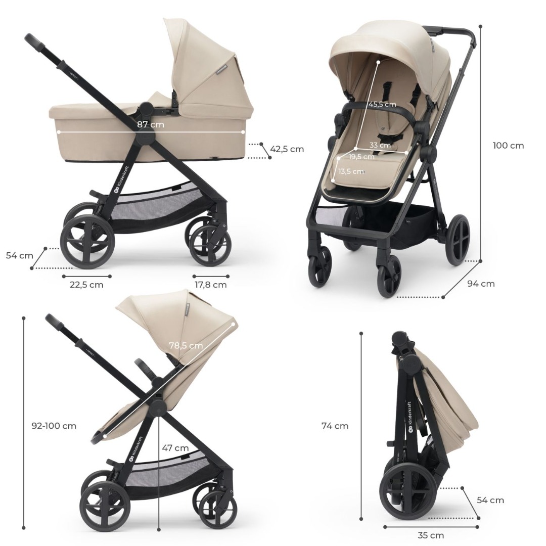 Dimensiuni carucior 3 in 1 Kinderkraft